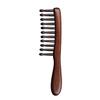 Baluue 2-Piece Wooden Wide-Tooth Curl Comb Set, Sandalwood view 2