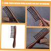 Baluue 2-Piece Wooden Wide-Tooth Curl Comb Set, Sandalwood view 3