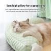SJWJWOO Cooling Mat for Cats with Elevated Edges, Removable Washable Cover for Dogs, Non-Slip for Home, Travel or Car, Yellow-L view 3