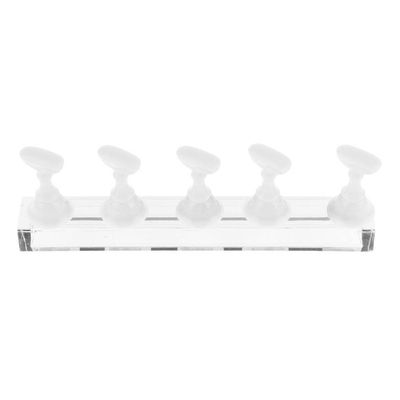 Portable Nail Art Practice Stand, Gold/Silver/White