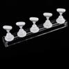 Portable Nail Art Practice Stand, Gold/Silver/White view 3