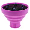 Compact Universal Diffuser for Curly Hair, Silicone Salon Tool, Travel-Friendly, Easy to Clean, Green-Purple view 3