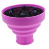 Compact Universal Diffuser for Curly Hair, Silicone Salon Tool, Travel-Friendly, Easy to Clean, Green-Purple view 4