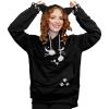 Women's Cat Hoodie with Drawstring Pouch view 1