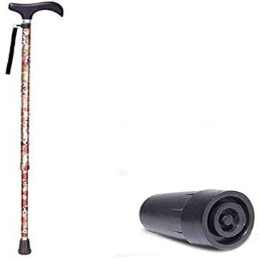 MRKU Canes Retractable Aluminum Alloy Walking Cane, Height-Adjustable, Lightweight, Non-Slip Base, Ergonomic Handle