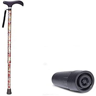 MRKU Canes Retractable Aluminum Alloy Walking Cane, Height-Adjustable, Lightweight, Non-Slip Base, Ergonomic Handle