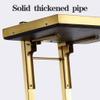MiBoce 2-Tier Stainless Steel Salon Storage Cart with Wheels, Foldable view 3