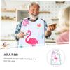 FRCOLOR Reusable Adult Bib, Lightweight and Breathable Polyester Clothing Protector view 4