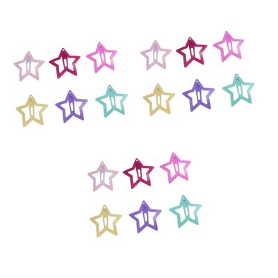FRCOLOR 36-Piece Children's Star Hair Clip Set, Colorful Clips for Girls and Toddlers
