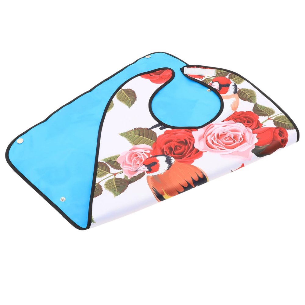 FRCOLOR Waterproof Adult Bib, Lightweight Reusable Polyester Protective Bib for Seniors