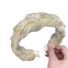 Blausky Yellow Organza Braided Rhinestone Headband view 1