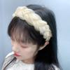 Blausky Yellow Organza Braided Rhinestone Headband view 2