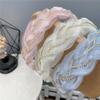 Blausky Yellow Organza Braided Rhinestone Headband view 4