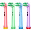 AnjoCare Kids Replacement Brush Heads for Oral-B, 4-Pack, Soft Bristles view 1