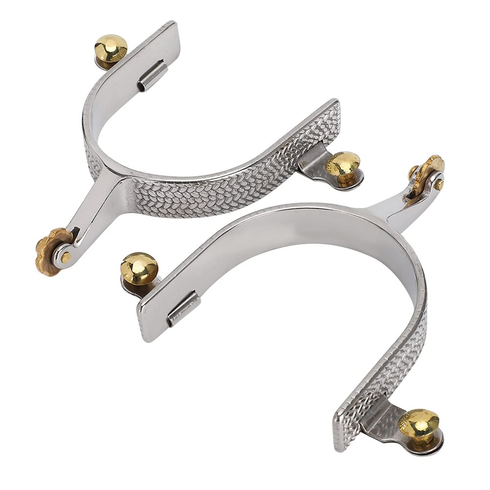 Phefop Stainless Steel Riding Spurs for Horses