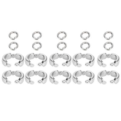 Denash Bird Leg Ring, Parrot Training Ring with Easy-Open Clip, Size 6