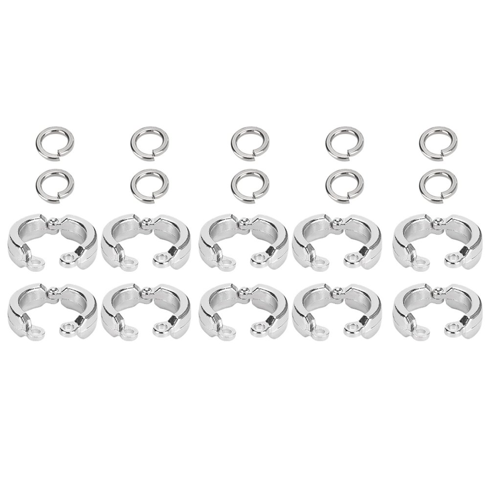 Denash Bird Leg Ring, Parrot Training Ring with Easy-Open Clip, Size 6