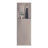 PAPSTAR 50 ROYAL Collection Napkins, 48 x 30 cm, Gray, with Cutlery Fold view 1