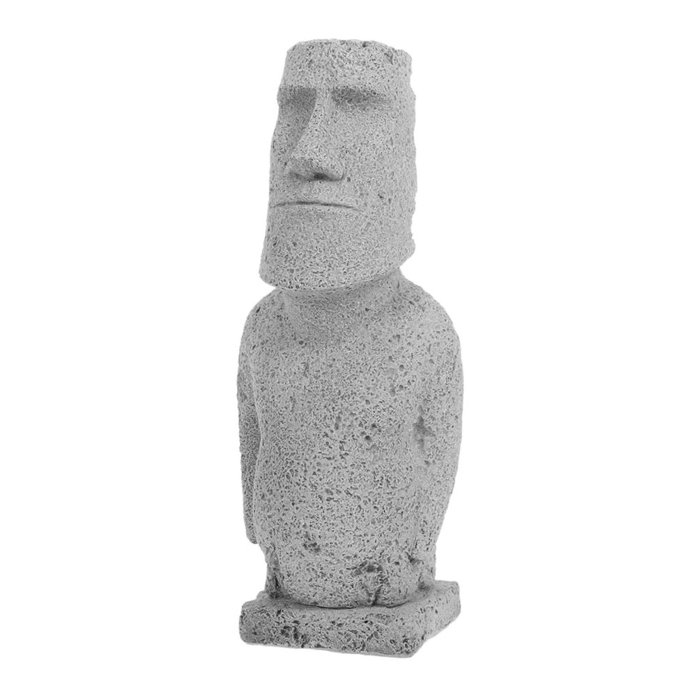 IMIKEYA Easter Island Moai Statue for Aquarium Garden Mini Sandstone Sculpture
