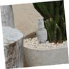 IMIKEYA Easter Island Moai Statue for Aquarium Garden Mini Sandstone Sculpture view 2