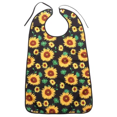 Floral Polyester Bib for Adults