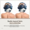 Alpine Scenery Vivid Sky Above Satin Sleep Bonnet, Double-Layer Hair Wrap for Curly Hair, Black, One Size view 2