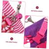 INOOMP 4-Piece Adjustable Pet Harness Set for Rabbits and Hamsters view 4