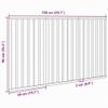 vidaXL Folding Dog Gate 3 Panels 150 cm Poplar Wood view 3
