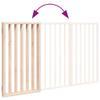 vidaXL Folding Dog Gate 3 Panels 150 cm Poplar Wood view 4