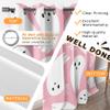 Halloween Ghost Boo Pink Blackout Curtains, 2-Piece Set, 137 x 117 cm view 3