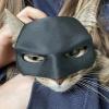 Black Batman Mask for Cats view 4