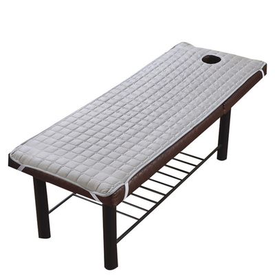 Morbuy Massage Table Fitted Sheet with Face Hole, Soft and Breathable, Light Gray, 70 x 190 cm
