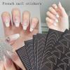 French Tip Nail Stickers and Manicure Guides view 4