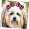 Milisten 10-Piece Halloween Dog Hair Bows view 3