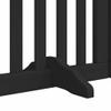 vidaXL 9-Piece Freestanding Folding Dog Gate with Door, Black, 450 cm, Poplar Wood view 4