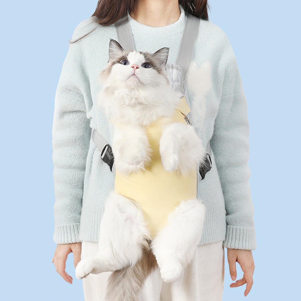 Dog Carrier Backpack, Portable Puppy Backpack with Legs and Head Opening, Front and Back Carrier for Small, Medium, and Large Dogs and Cats