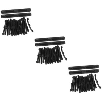 FRCOLOR 30 Pairs Eyeglass Temple Ear Grips, Silicone Anti-Slip Holders, Black