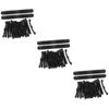 FRCOLOR 30 Pairs Eyeglass Temple Ear Grips, Silicone Anti-Slip Holders, Black view 1