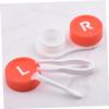 FRCOLOR 8-Pack Contact Lens Cases, Lightweight PP, Random Colors view 2