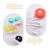 FRCOLOR 8-Pack Contact Lens Cases, Lightweight PP, Random Colors view 3