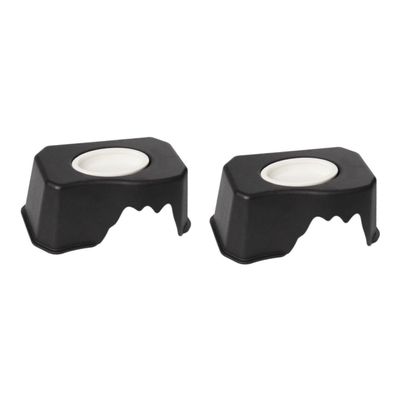 Milisten 2-Piece Reptile Food and Water Bowls with Hide