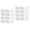FRCOLOR 40 Pairs Anti-Slip Glasses Temple Ear Grips, White Silicone view 1