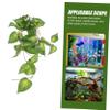 Sosoport 4-Piece Artificial Decorative Plants for Reptile Terrariums, Lifelike Habitat Simulation for Turtles, Lizards, and Snakes, Durable and Low-Maintenance view 3