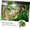 Sosoport 4-Piece Artificial Decorative Plants for Reptile Terrariums, Lifelike Habitat Simulation for Turtles, Lizards, and Snakes, Durable and Low-Maintenance view 4