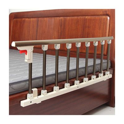 KEHSF Foldable Bed Rail for Seniors, Safety Grab Handle, Champagne Aluminum