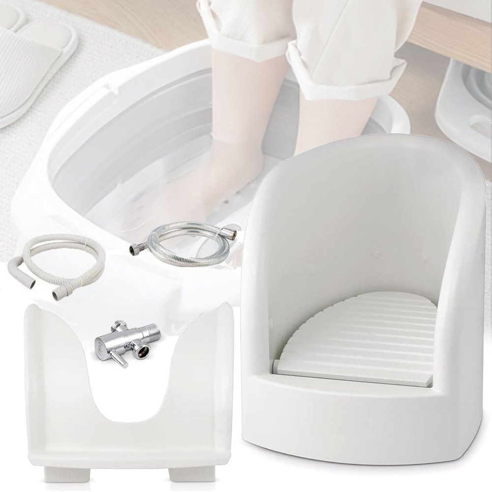 JOSBY Muslim Foot-Washing Whirlpool with Press-Activated Spray