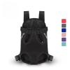 BZVCRTYKL Dog & Cat Carrier Backpack, Front/Back Carrying, for Small and Medium Dogs, New Flamingos, L view 2