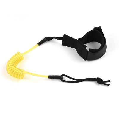Coiled Ankle Leash, Surfboard Leash with Classic Phone Cable Design, Comfortable Ankle Strap, 1.2m Long Spiral Cable (Gold)