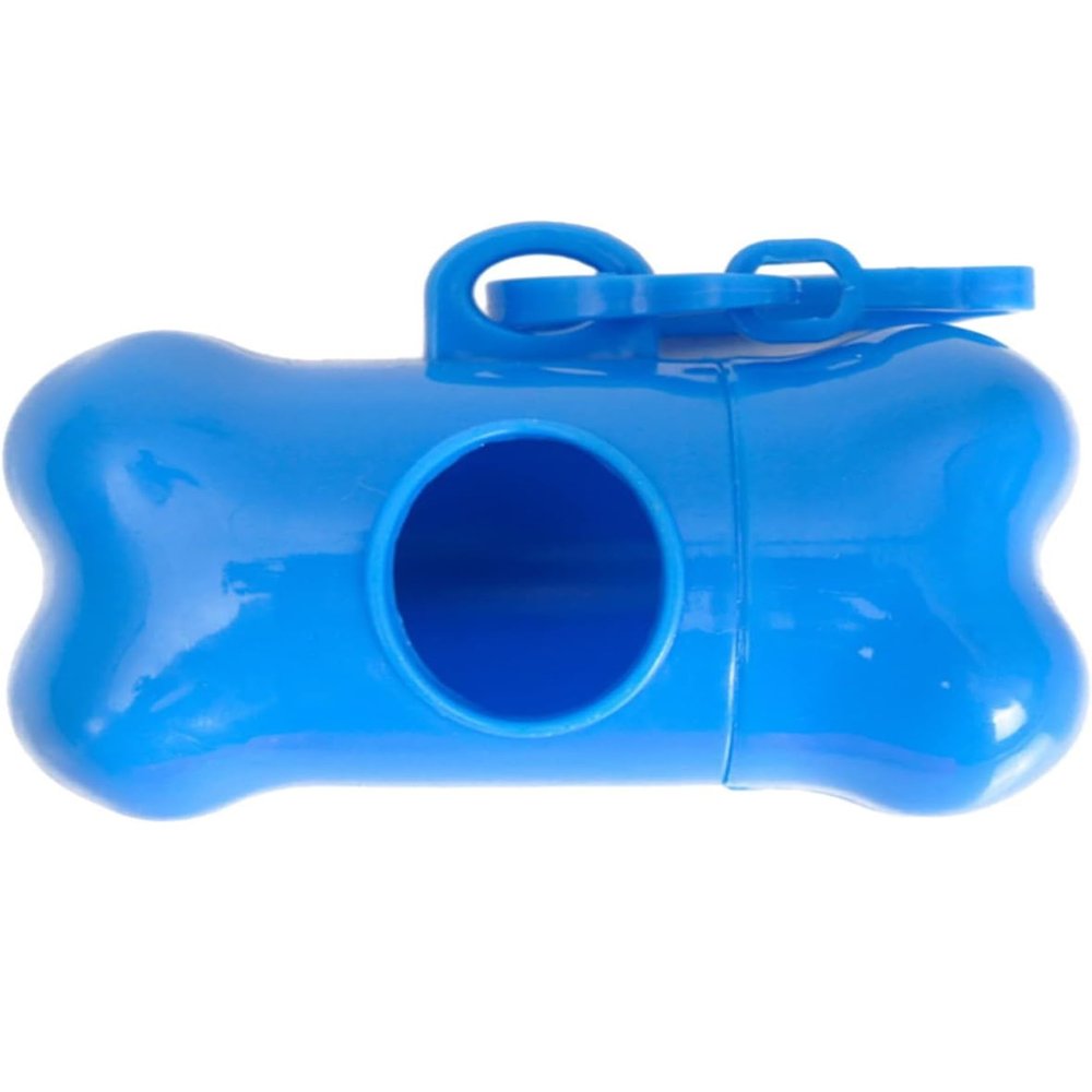 Dog Waste Bag Dispenser with 2 Rolls (Blue)