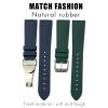 QTYQWC Tudor Heritage 22 mm Rubber Watch Band Silicone Strap view 3